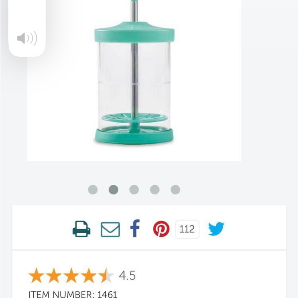 Pampered chef Whipped Cream Maker